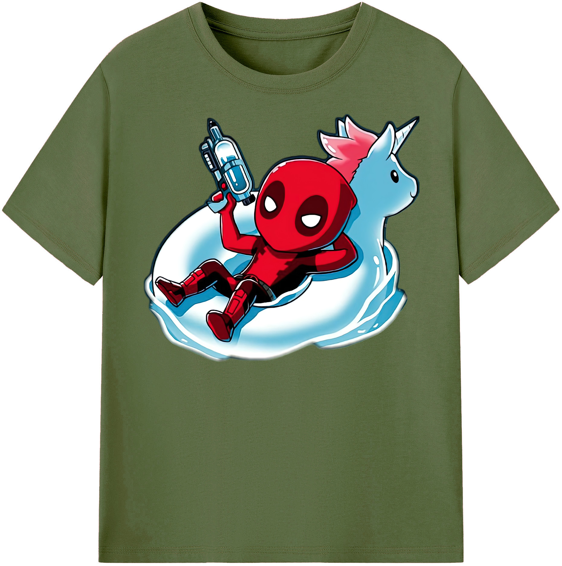 （画像用） Deadpool デッドプール 綿100％半袖Tシャツ（フロントプリント）